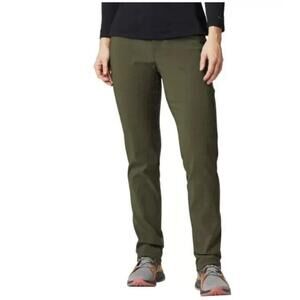 Columbia Women's Arden Point Lined Pant Straight Leg Olive Green ,size 10.  AW